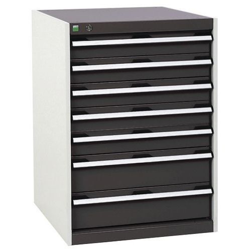 Szafki warsztatowe z szufladami Bott Cubio, 90 x 65 x 52,5-75 cm, 7 szuflad