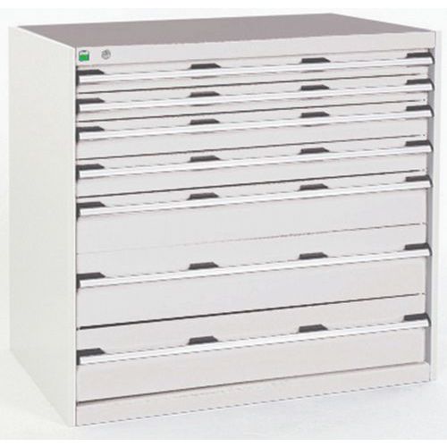 Szafki warsztatowe z szufladami Bott Cubio, 100 x 105 x 65-75 cm, 7 szuflad