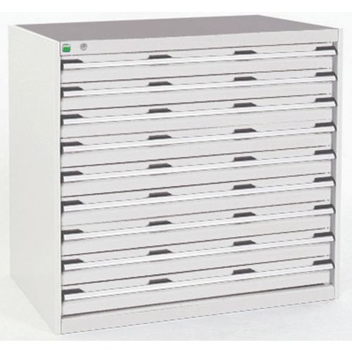Szafki warsztatowe z szufladami Bott Cubio, 100 x 105 x 65-75 cm, 9 szuflad