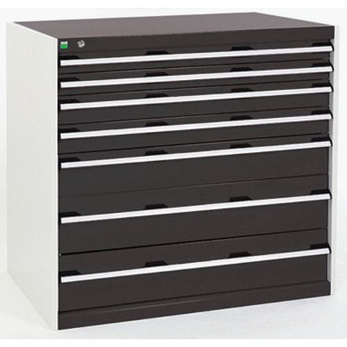 Szafki warsztatowe z szufladami Bott Cubio, 100 x 105 x 65-75 cm, 7 szuflad
