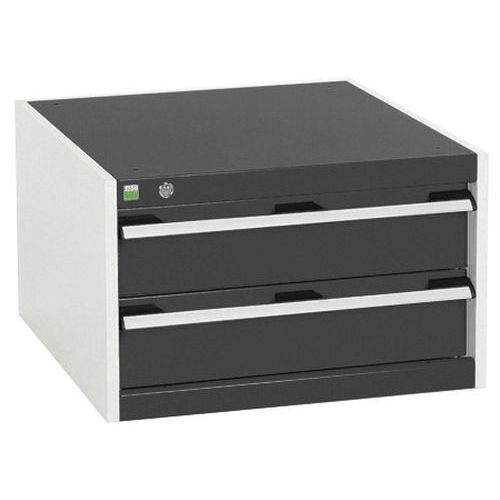 Szafki warsztatowe z szufladami Bott Cubio, 40 x 65 x 52,5-75 cm, 2 szuflady