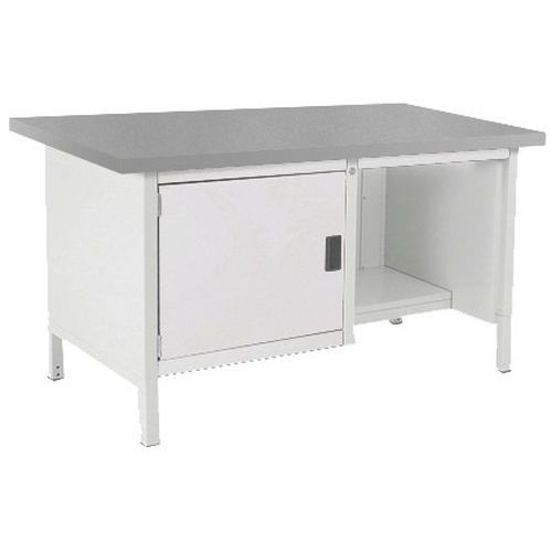 Stół warsztatowy Bott Cubio Storage, 84 x 150 x 75 cm, 1 szafka, półki, linoleum/sklejka