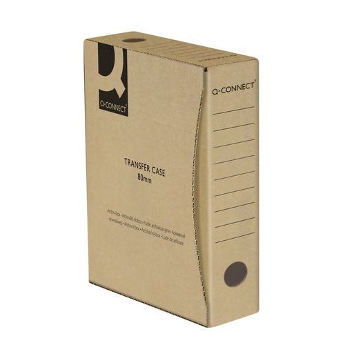 Pudło archiwizacyjne Q-CONNECT, karton, A4/80mm