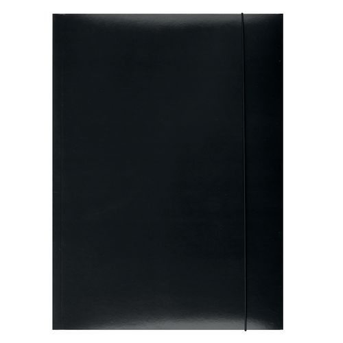 Teczka z gumką OFFICE PRODUCTS, karton/lakier, A4, 350gsm, 3-skrz.
