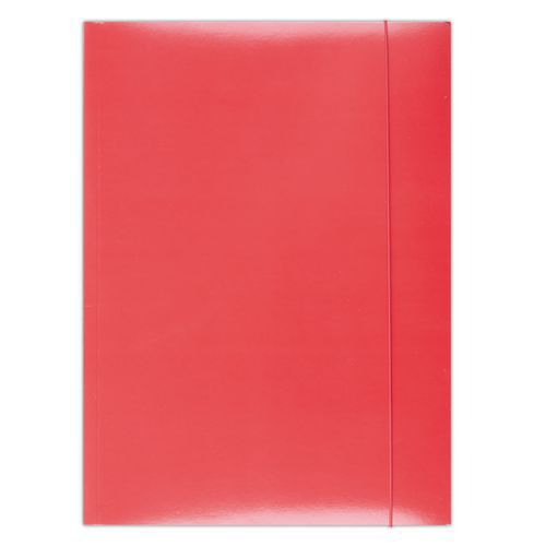 Teczka z gumką OFFICE PRODUCTS, karton/lakier, A4, 350gsm, 3-skrz.