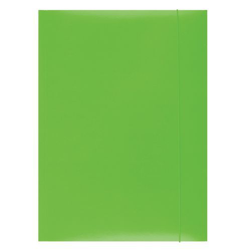 Teczka z gumką OFFICE PRODUCTS, karton/lakier, A4, 350gsm, 3-skrz.