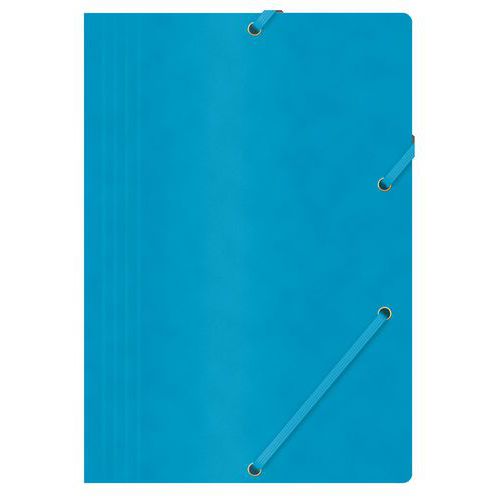 Teczka z gumką OFFICE PRODUCTS, preszpan, A4, 390gsm, 3-skrz.