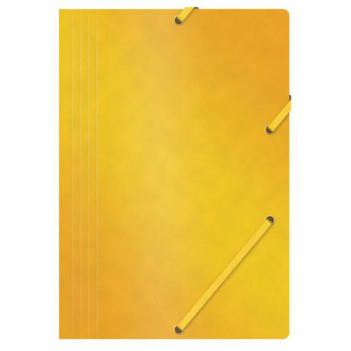 Teczka z gumką OFFICE PRODUCTS, preszpan, A4, 390gsm, 3-skrz.