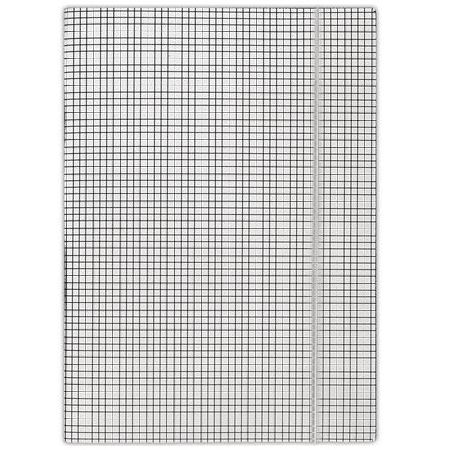 Teczka z gumką DONAU, karton, A4, 400gsm, 3-skrz. w kratę