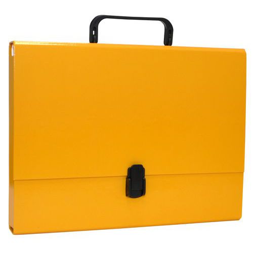 Teczka-pudełko OFFICE PRODUCTS, A4/5cm, z rączką i zamkiem