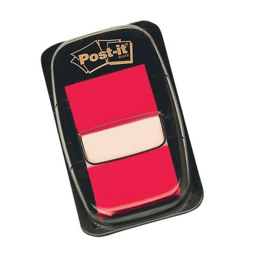 Zakładki indeksujące POST-IT® (680-1), 25x43mm, 50 kart., czerwone