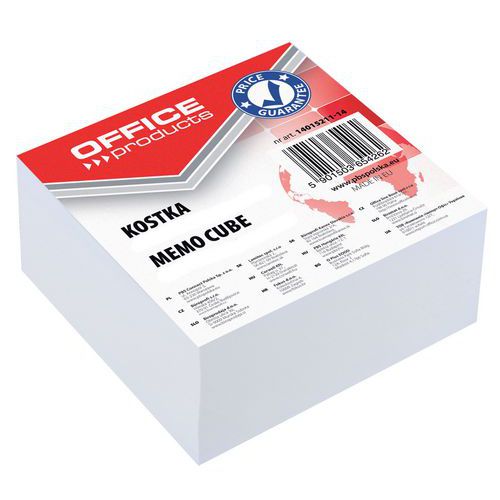 Kostka OFFICE PRODUCTS klejona, 85x85x40mm Kostka OFFICE PRODUCTS klejona, 85x85x40mm