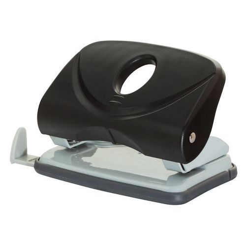 Dziurkacz OFFICE PRODUCTS, dziurkuje do 20 kartek, plastik, czarny Dziurkacz OFFICE PRODUCTS, dziurkuje do 20 kartek, plastik, czarny