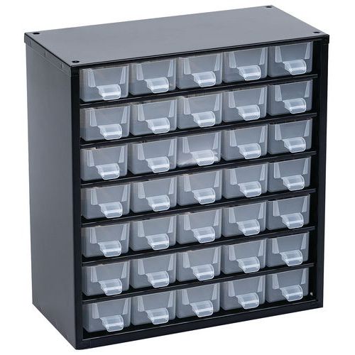 Metalowe organizery z szufladami