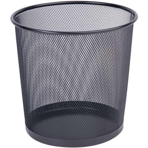 Kosz na śmieci Q-CONNECT Office Set, metalowy, 12l, czarny Kosz na śmieci Q-CONNECT Office Set, metalowy, 12l, czarny