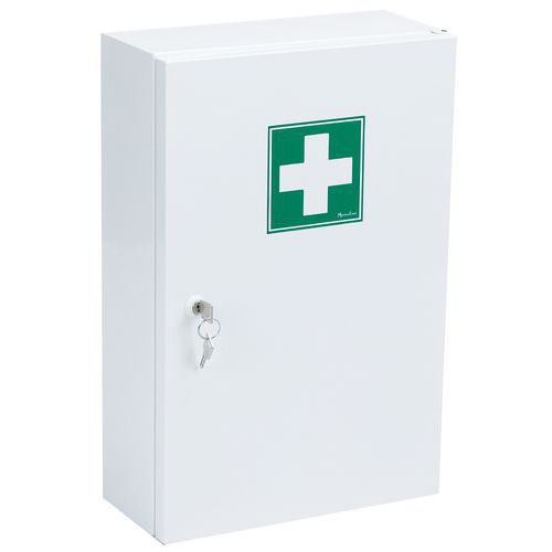 Metalowa apteczka ścienna Manutan Expert, zamykana 45,5 × 31 × 14,5 cm Metalowa apteczka ścienna Manutan Expert, zamykana 45,5 × 31 × 14,5 cm