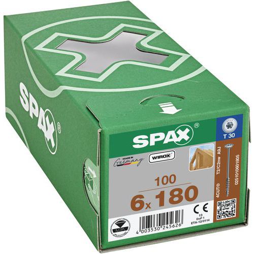 Wkręty do drewna Spax TX z łbem płaskim ø 6 mm