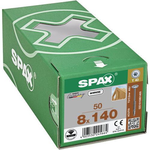 Wkręty do drewna Spax TX z łbem płaskim ø 8 mm