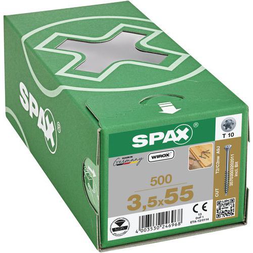 Wkręty podłogowe z łbem stożkowym Spax TX ø 3,5 mm