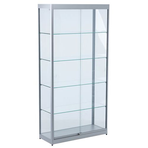 Szklane gabloty produktowe Manutan Expert, 200 x 100 x 40 cm