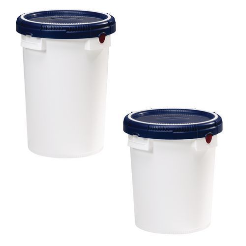 Okrągłe plastikowe kontenery Click Pack, 20–25 l