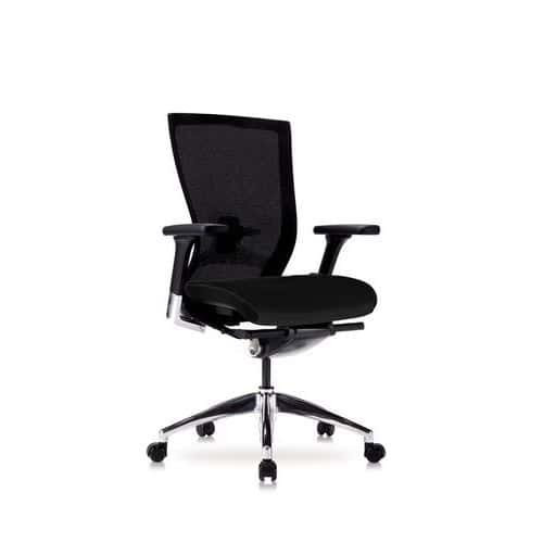 Krzesło biurowe Sidiz Alu, czarne