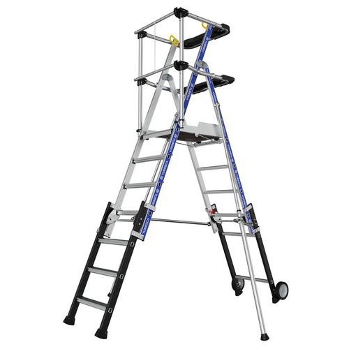 Regulowane podesty aluminiowe Sherpascopic Tubesca-Comabi