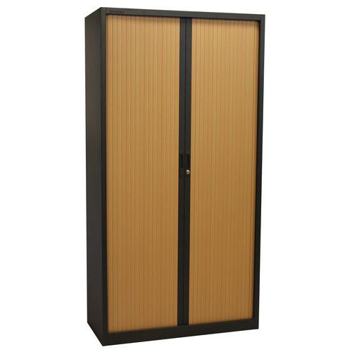 Metalowe szafy aktowe z roletą Manutan Expert, 4 półki, 195 x 100 x 45 cm