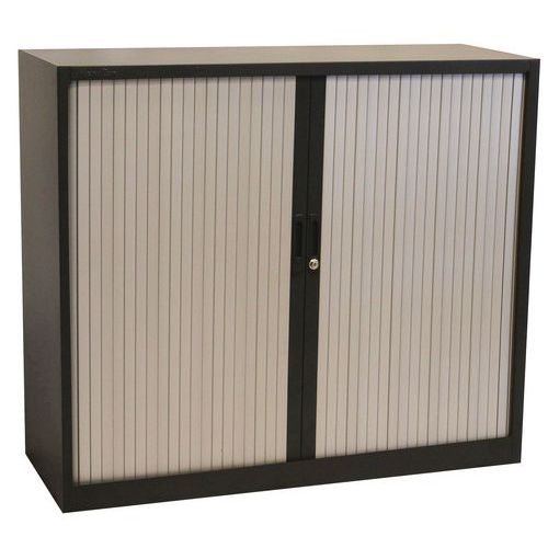 Metalowe szafy aktowe z roletą Manutan Expert, 2 półki, 105 x 120 x 45,7 cm