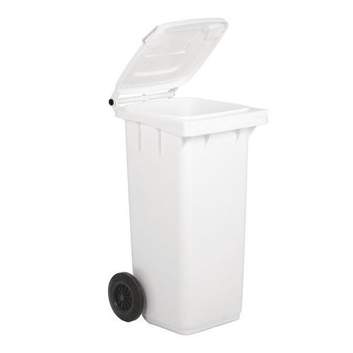 Plastikowy kosz na odpady Manutan Expert, pojemność 120 l