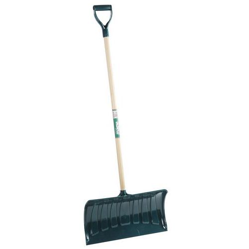 Grabie plastikowe z drewnianym uchwytem, szerokość 53 cm
