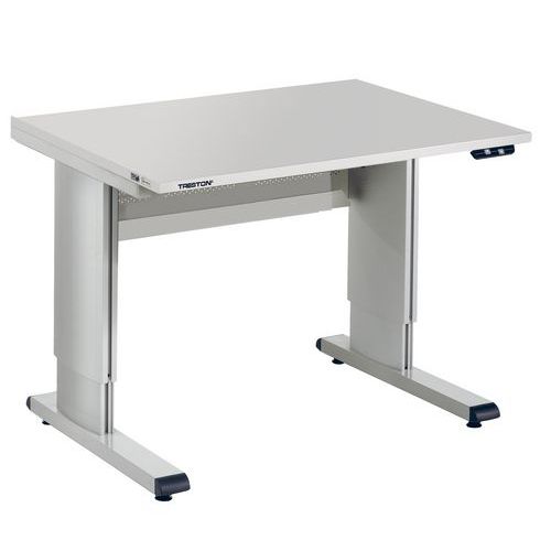 Antystatyczny stół warsztatowy Treston WB815 EL z napędem elektronicznym, 70–110 × 150 × 80 cm