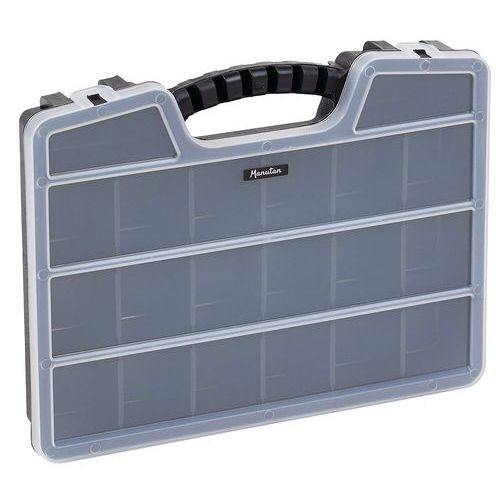 Plastikowy organizer Manutan Expert, 15 przegródki, 40 x 30,5 x 6,2 cm Plastikowy organizer Manutan Expert, 15 przegródki, 40 x 30,5 x 6,2 cm