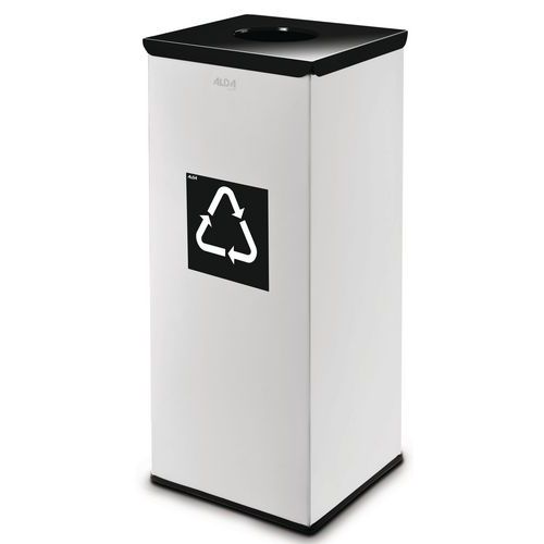 Metalowe kosze na śmieci segregowane EKO Square, pojemność 60 l