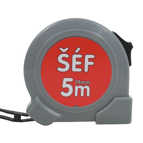 Miara zwijana TOPTRADE, „SZEF”, pojedyncza blokada, 19 mm x 5 m