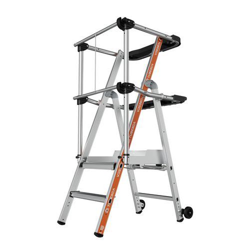Podesty aluminiowe Raptor Tubesca-Comabi, dwie półki