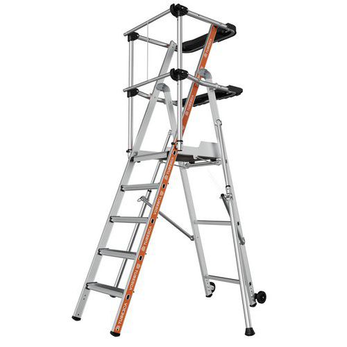 Podesty aluminiowe Raptor Tubesca-Comabi, dwie półki