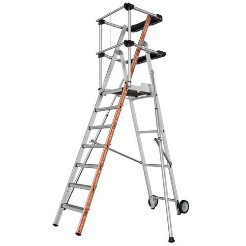 Podesty aluminiowe Raptor Tubesca-Comabi, dwie półki