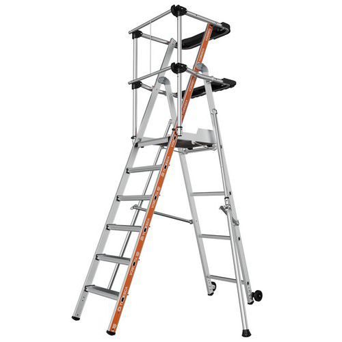Podesty aluminiowe Raptor Tubesca-Comabi, dwie półki