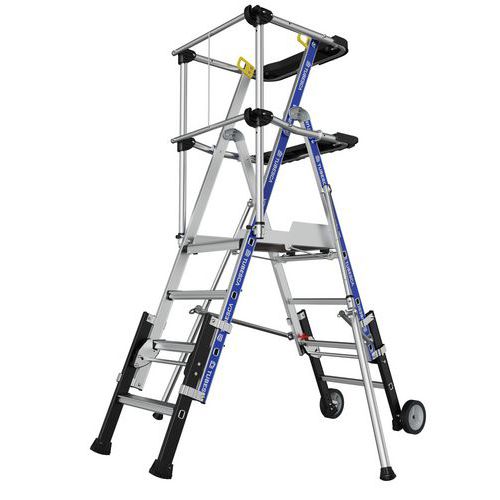 Regulowane podesty aluminiowe Sherpascopic Tubesca-Comabi