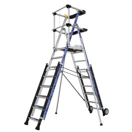 Regulowane podesty aluminiowe Sherpascopic Tubesca-Comabi