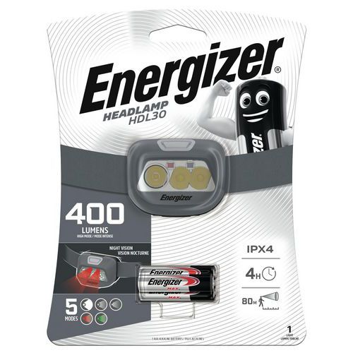 Latarka czołowa LED Energizer HDL30, 400 lm