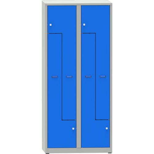 Spawane szafki szatniowe Rick II, drzwi Z, 4 przegródki, zamek cylindryczny