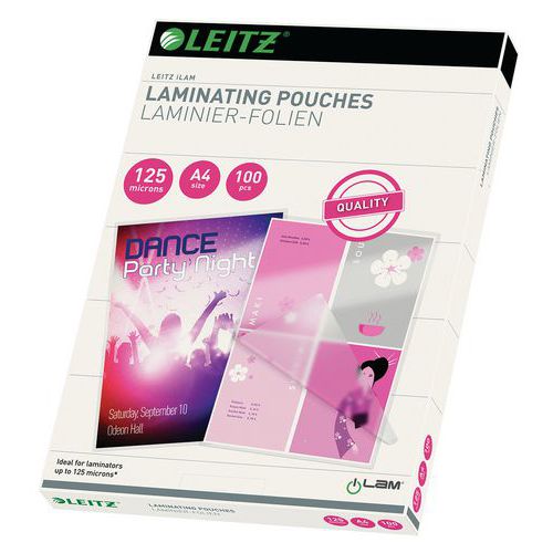 Kieszonki laminujące Leitz A4 125 mic, 100 szt.