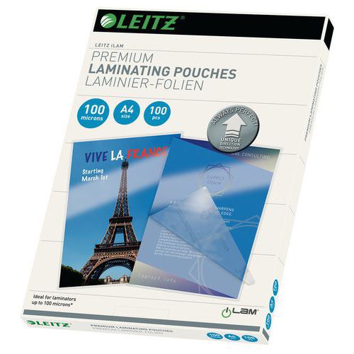 Kieszonki laminujące Leitz UDT A4 100 mic, 100 szt.