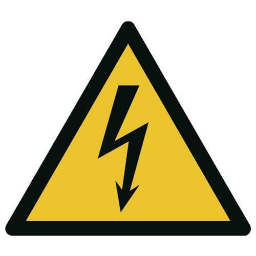 Znaki ostrzegawcze - „Napięcie elektryczne”