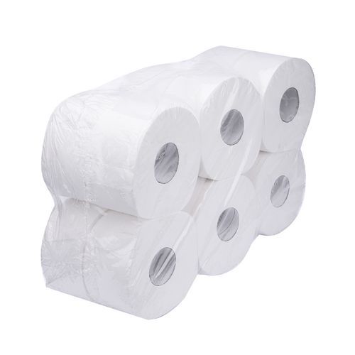 Papier toaletowy Jumbo 2-warstwowy, 19 cm, 100 m, 100% celulozy, 12 rolek