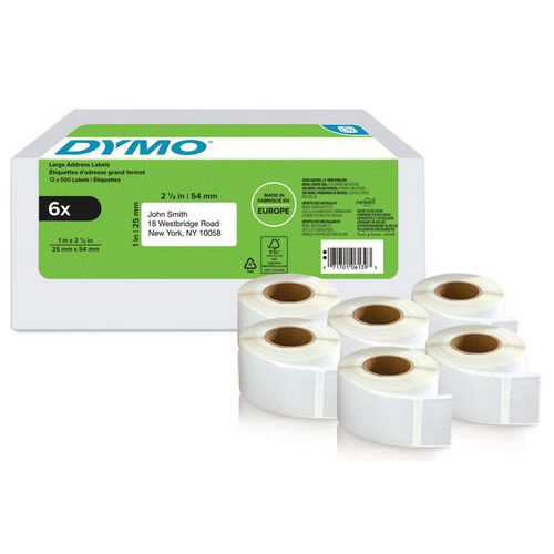 Etykiety samoprzylepne Dymo LabelWriter, 54 x 25 mm