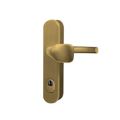 Okucie bezpieczne aluminiowe R101, klamka/klamka z nakładką, PZ.72, TB3