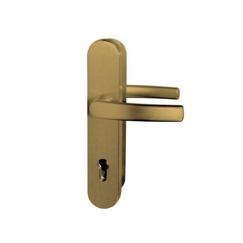 Okucia zabezpieczające aluminiowe R111, klamka/klamka bez zakładki wkładki, PZ.90, TB3